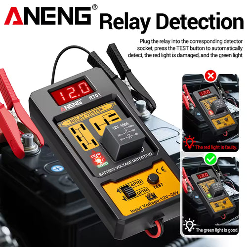 ANENG 12V Car Relay Tester Automotive Diagnostic Tool Electronic Battery Checker